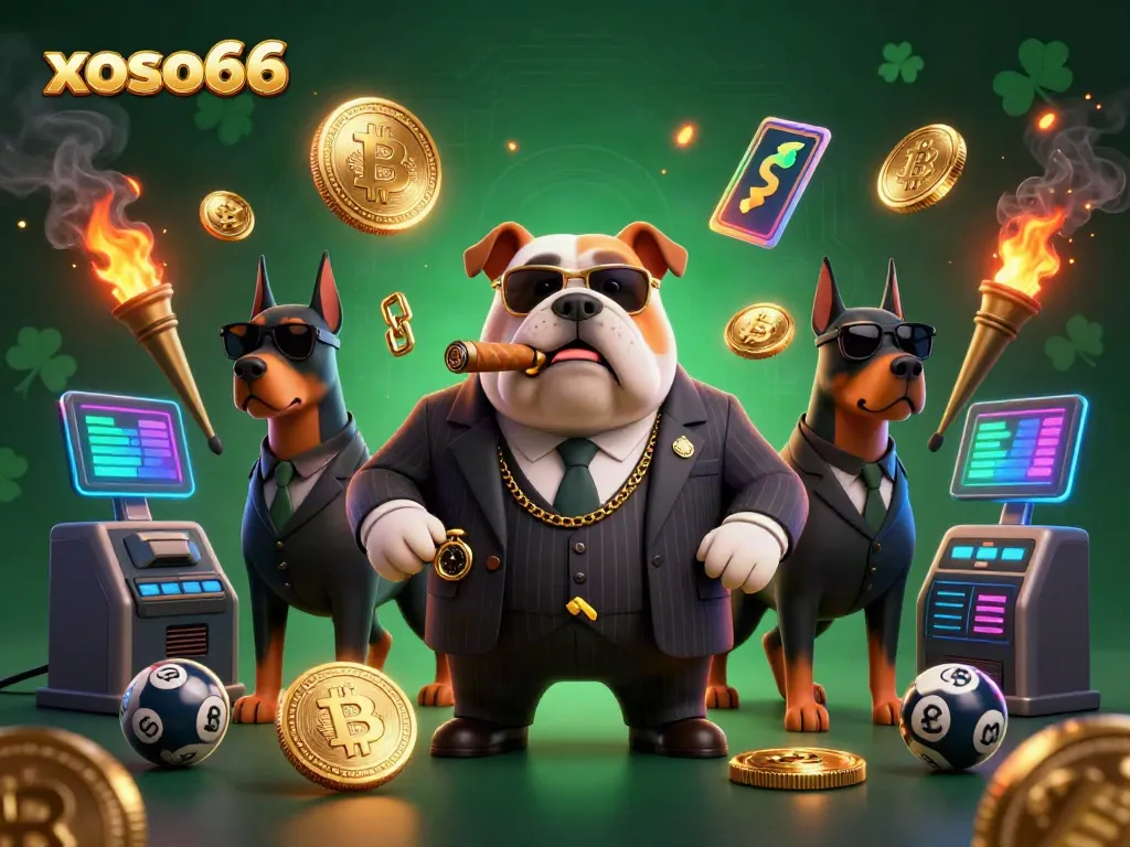 Engage in thrilling lottery gameplay at xoso66 with the dynamic mafia character and exciting gaming elements.
