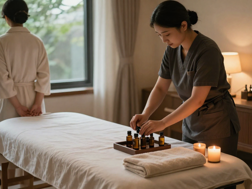 Experience premium 종로출장마사지 in a serene home setting with a professional therapist.