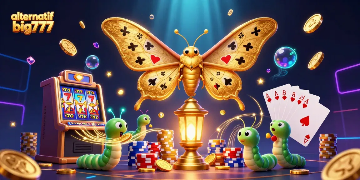 Experience the excitement of alternatif big777 with colorful slot machines and vibrant casino elements.